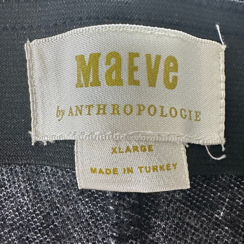 Maeve Black and Gray Patterned Flare Pants - Picture 11 of 13
